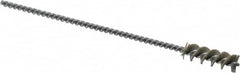 Weiler - 0.325" Diam Helical Nylon Tube Brush - 0.012" Filament Diam, 1" Brush Length, 5" OAL, 0.115" Diam Shank - Americas Industrial Supply