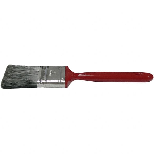 Weiler - 2" Flat Polyester Varnish Brush - 2" Bristle Length, 6-1/2" Metal Handle - Americas Industrial Supply