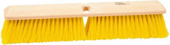 Weiler - 18" General Purpose Polypropylene Push Broom - 3" Bristle Length, Foam Block, Threaded Handle Connection, Handle Sold Separately - Americas Industrial Supply