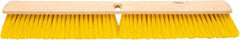 Weiler - 24" General Purpose Polypropylene Push Broom - 3" Bristle Length, Foam Block, Threaded Handle Connection, Handle Sold Separately - Americas Industrial Supply