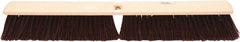 Weiler - 24" Heavy Duty Polypropylene Push Broom - 3" Bristle Length, Foam Block, Threaded Handle Connection, Handle Sold Separately - Americas Industrial Supply