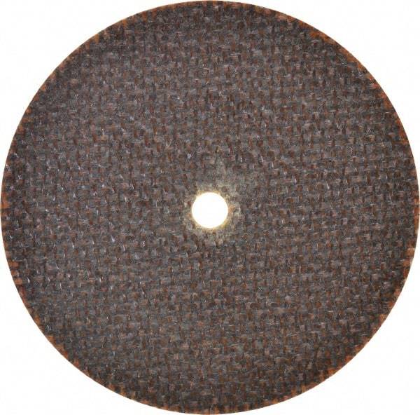 Norton - 3" 60 Grit Aluminum Oxide Cutoff Wheel - 0.06" Thick, 1/4" Arbor, 25,465 Max RPM, Use with Die Grinders - Americas Industrial Supply
