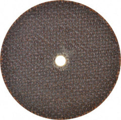 Norton - 3" 60 Grit Aluminum Oxide Cutoff Wheel - 0.06" Thick, 1/4" Arbor, 25,465 Max RPM, Use with Die Grinders - Americas Industrial Supply