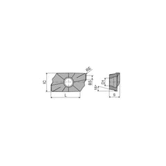 Milling Insert:  XDKT 150530SR-M50 CTPP235,  CTPP235,  Solid Carbide N/A Finish,