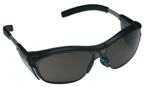 3M - +1.5, Gray Lenses, Anti-Fog, Framed Magnifying Safety Glasses - UV Protection, Adjustable Temples, Gray Plastic Frame, ANSI Z87.1-2003 - Americas Industrial Supply