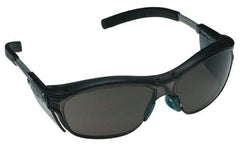 3M - +1.5, Gray Lenses, Anti-Fog, Framed Magnifying Safety Glasses - UV Protection, Adjustable Temples, Gray Plastic Frame, ANSI Z87.1-2003 - Americas Industrial Supply