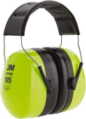 3M - Over the Head Black & Green Earmuffs - 30 NRR Rating - Americas Industrial Supply
