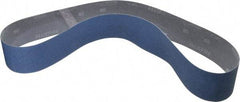 Norton - 2-1/2" Wide x 48" OAL, 80 Grit, Zirconia Alumina Abrasive Belt - Zirconia Alumina, Medium, Coated, Y Weighted Cloth Backing, Series R821 - Americas Industrial Supply