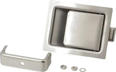 Made in USA - 5" Long x 2.68" Wide x 1-15/16" High, Paddle Latch - Stainless Steel, with Brushed Finish - Americas Industrial Supply