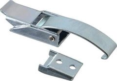 Made in USA - 3.34" Long x 0.89" Wide x 0.570" High, Draw Latch - Steel, with Zinc Plate, Bright Chromate Dip Finish - Americas Industrial Supply
