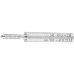SPI - #0-80, Class 2B, Single End Plug Thread No Go Gage - Steel, Size 000 Handle Not Included - Americas Industrial Supply