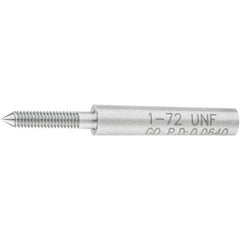 SPI - #1-72, Class 2B, 3B, Single End Plug Thread Go Gage - Steel, Size 000 Handle Not Included - Americas Industrial Supply