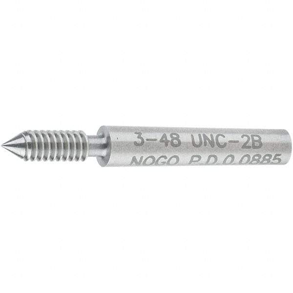 SPI - #3-48, Class 2B, Single End Plug Thread No Go Gage - Steel, Size 000 Handle Not Included - Americas Industrial Supply