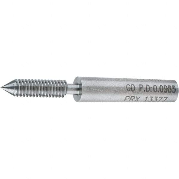 SPI - #4-48, Class 2B, 3B, Single End Plug Thread Go Gage - Steel, Size 00 Handle Not Included - Americas Industrial Supply