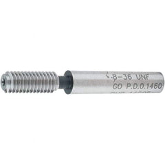 SPI - #8-36, Class 2B, 3B, Single End Plug Thread Go Gage - Steel, Size 0 Handle Not Included - Americas Industrial Supply