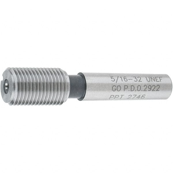 SPI - 5/16-32, Class 2B, 3B, Single End Plug Thread Go Gage - Steel, Size 1 Handle Not Included - Americas Industrial Supply