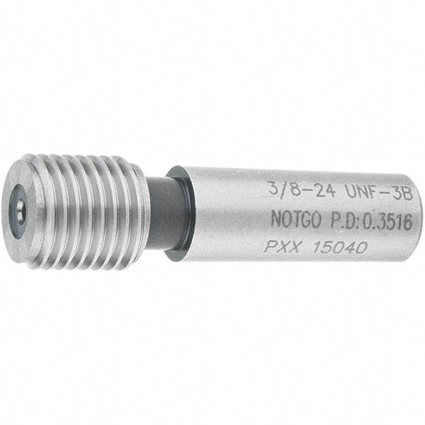 SPI - 3/8-24, Class 3B, Single End Plug Thread No Go Gage - Steel, Size 2 Handle Not Included - Americas Industrial Supply