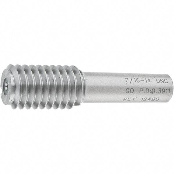 SPI - 7/16-14, Class 2B, 3B, Single End Plug Thread Go Gage - Steel, Size 2 Handle Not Included - Americas Industrial Supply
