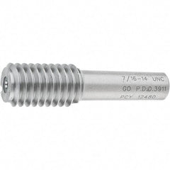 SPI - 7/16-14, Class 2B, 3B, Single End Plug Thread Go Gage - Steel, Size 2 Handle Not Included - Americas Industrial Supply