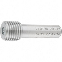 SPI - 7/16-20, Class 2B, Single End Plug Thread No Go Gage - Steel, Size 2 Handle Not Included - Americas Industrial Supply