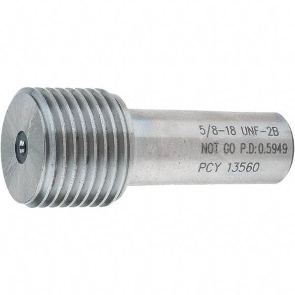 SPI - 5/8-18, Class 2B, Single End Plug Thread No Go Gage - Steel, Size 3 Handle Not Included - Americas Industrial Supply