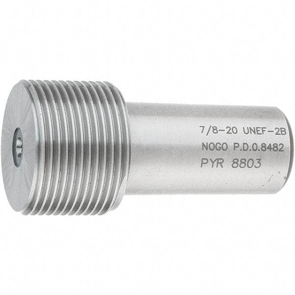 SPI - 7/8-20, Class 2B, Single End Plug Thread No Go Gage - Steel, Size 4 Handle Not Included - Americas Industrial Supply