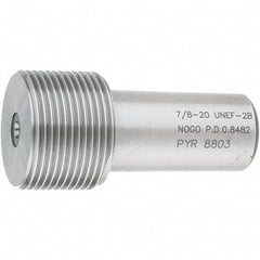 SPI - 7/8-20, Class 2B, Single End Plug Thread No Go Gage - Steel, Size 4 Handle Not Included - Americas Industrial Supply