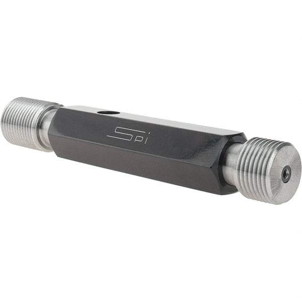 SPI - 7/8-14, Class 2B, Double End Plug Thread Go/No Go Gage - Steel, Size 4 Handle Included - Americas Industrial Supply