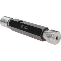 SPI - 7/8-14, Class 3B, Double End Plug Thread Go/No Go Gage - Steel, Size 4 Handle Included - Americas Industrial Supply