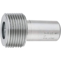 SPI - 1 - 11-1/2 Single End Tapered Plug Pipe Thread Gage - Handle Size 5, Handle Not Included, NPT-L1 Tolerance, NIST Traceability Certification Included - Americas Industrial Supply