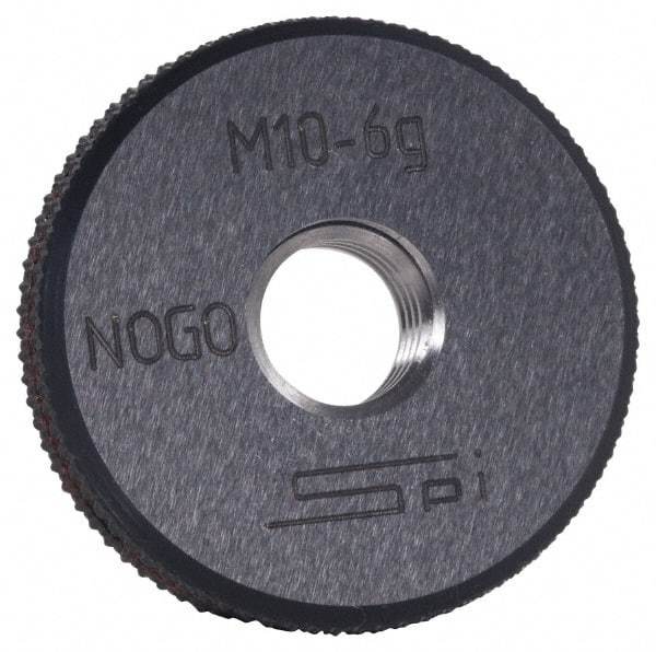 SPI - M2.2x0.45 No Go Single Ring Thread Gage - Class 6G, Oil Hardened Nonshrinking Steel (OHNS), NPL Traceability Certification Included - Americas Industrial Supply