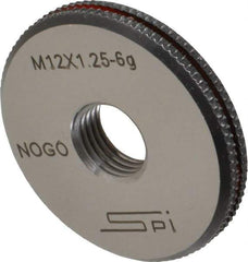 SPI - M12x1.25 No Go Single Ring Thread Gage - Class 6G, Oil Hardened Nonshrinking Steel (OHNS), NPL Traceability Certification Included - Americas Industrial Supply