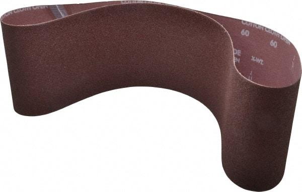 Norton - 6" Wide x 48" OAL, 60 Grit, Aluminum Oxide Abrasive Belt - Aluminum Oxide, Medium, Coated - Americas Industrial Supply