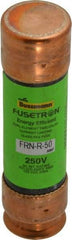 Cooper Bussmann - 125 VDC, 250 VAC, 50 Amp, Time Delay General Purpose Fuse - Fuse Holder Mount, 76.2mm OAL, 20 at DC, 200 (RMS) kA Rating, 13/16" Diam - Americas Industrial Supply