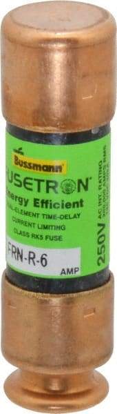 Cooper Bussmann - 125 VDC, 250 VAC, 6 Amp, Time Delay General Purpose Fuse - Fuse Holder Mount, 50.8mm OAL, 20 at DC, 200 (RMS) kA Rating, 9/16" Diam - Americas Industrial Supply