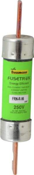 Cooper Bussmann - 250 VAC, 90 Amp, Time Delay General Purpose Fuse - Bolt-on Mount, 5-7/8" OAL, 20 at DC, 200 (RMS) kA Rating, 1-1/16" Diam - Americas Industrial Supply