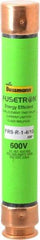 Cooper Bussmann - 300 VDC, 600 VAC, 1.4 Amp, Time Delay General Purpose Fuse - Fuse Holder Mount, 127mm OAL, 20 at DC, 200 (RMS) kA Rating, 13/16" Diam - Americas Industrial Supply