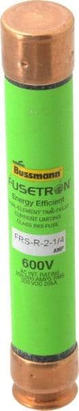 Cooper Bussmann - 300 VDC, 600 VAC, 2.25 Amp, Time Delay General Purpose Fuse - Fuse Holder Mount, 127mm OAL, 20 at DC, 200 (RMS) kA Rating, 13/16" Diam - Americas Industrial Supply