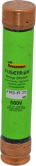 Cooper Bussmann - 250 VDC, 600 VAC, 35 Amp, Time Delay General Purpose Fuse - Fuse Holder Mount, 5-1/2" OAL, 20 at DC, 200 (RMS) kA Rating, 1-1/16" Diam - Americas Industrial Supply