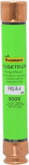 Cooper Bussmann - 300 VDC, 600 VAC, 4 Amp, Time Delay General Purpose Fuse - Fuse Holder Mount, 127mm OAL, 20 at DC, 200 (RMS) kA Rating, 13/16" Diam - Americas Industrial Supply