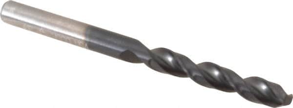 Cleveland - #16 135° Parabolic Flute Cobalt Screw Machine Drill Bit - TiAlN Finish, Right Hand Cut, 1-1/8" Flute Length, 2-3/16" OAL, Split Point, Straight Shank - Americas Industrial Supply