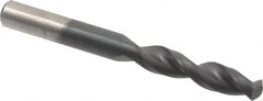Cleveland - 0.29" 135° Parabolic Flute Cobalt Screw Machine Drill Bit - TiAlN Finish, Right Hand Cut, 1-9/16" Flute Length, 2-3/4" OAL, Split Point, Straight Shank - Americas Industrial Supply