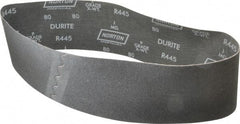 Norton - 4" Wide x 36" OAL, 80 Grit, Silicon Carbide Abrasive Belt - Silicon Carbide, Medium, Coated, Wet - Americas Industrial Supply