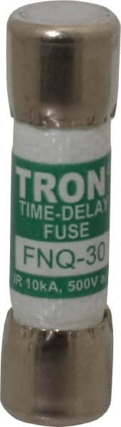 Cooper Bussmann - 500 VAC, 30 Amp, Time Delay General Purpose Fuse - Fuse Holder Mount, 1-1/2" OAL, 10 at AC kA Rating, 13/32" Diam - Americas Industrial Supply