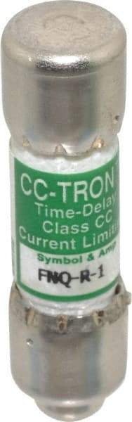 Cooper Bussmann - 300 VDC, 600 VAC, 1 Amp, Time Delay General Purpose Fuse - Fuse Holder Mount, 1-1/2" OAL, 200 at AC (RMS) kA Rating, 13/32" Diam - Americas Industrial Supply