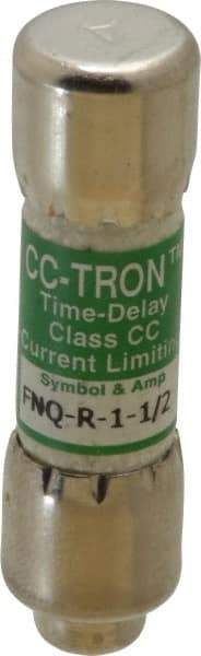 Cooper Bussmann - 300 VDC, 600 VAC, 1.5 Amp, Time Delay General Purpose Fuse - Fuse Holder Mount, 1-1/2" OAL, 200 at AC (RMS) kA Rating, 13/32" Diam - Americas Industrial Supply