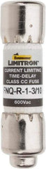 Cooper Bussmann - 300 VDC, 600 VAC, 1.3 Amp, Time Delay General Purpose Fuse - Fuse Holder Mount, 1-1/2" OAL, 200 at AC (RMS) kA Rating, 13/32" Diam - Americas Industrial Supply