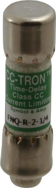 Cooper Bussmann - 300 VDC, 600 VAC, 2.25 Amp, Time Delay General Purpose Fuse - Fuse Holder Mount, 1-1/2" OAL, 200 at AC (RMS) kA Rating, 13/32" Diam - Americas Industrial Supply