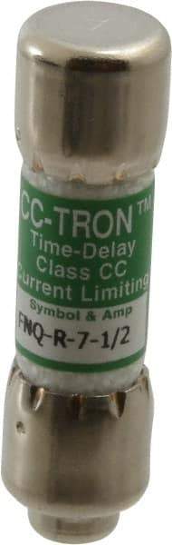 Cooper Bussmann - 300 VDC, 600 VAC, 7.5 Amp, Time Delay General Purpose Fuse - Fuse Holder Mount, 1-1/2" OAL, 200 at AC (RMS) kA Rating, 13/32" Diam - Americas Industrial Supply