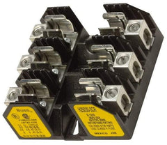 Cooper Bussmann - 1 Pole, 8 to 1/0 AWG, 250 VAC/VDC, 100 Amp, Screw Mount Fuse Block - 7.36 Inch Long x 1.81 Inch Wide x 2.06 Inch High Block - Americas Industrial Supply